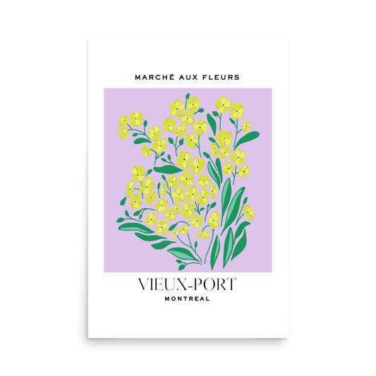 Montreal Flower Market Print - THE WALL SNOB