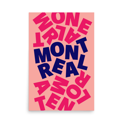 Montreal Type Print - THE WALL SNOB