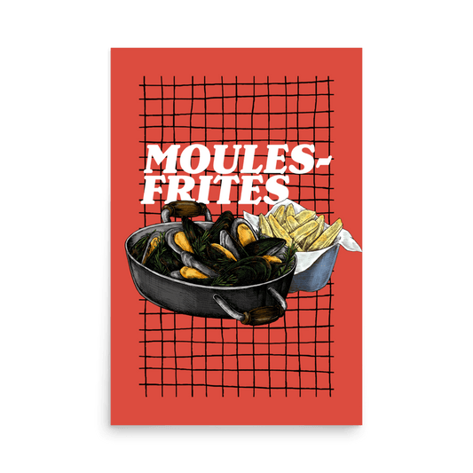 Moules-Frites Bistro Print - THE WALL SNOB