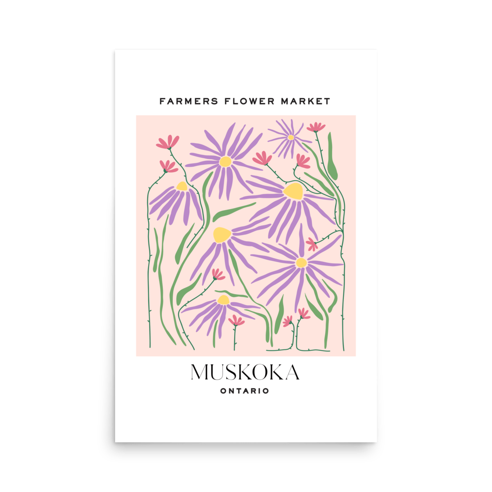 Muskoka Flower Market Print - THE WALL SNOB