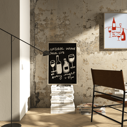 Natural Wine Social Club Print - THE WALL SNOB