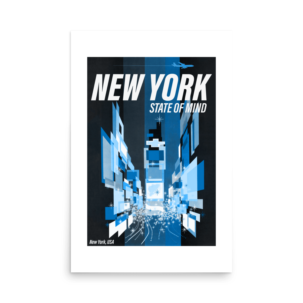 New York State Of Mind Print - THE WALL SNOB