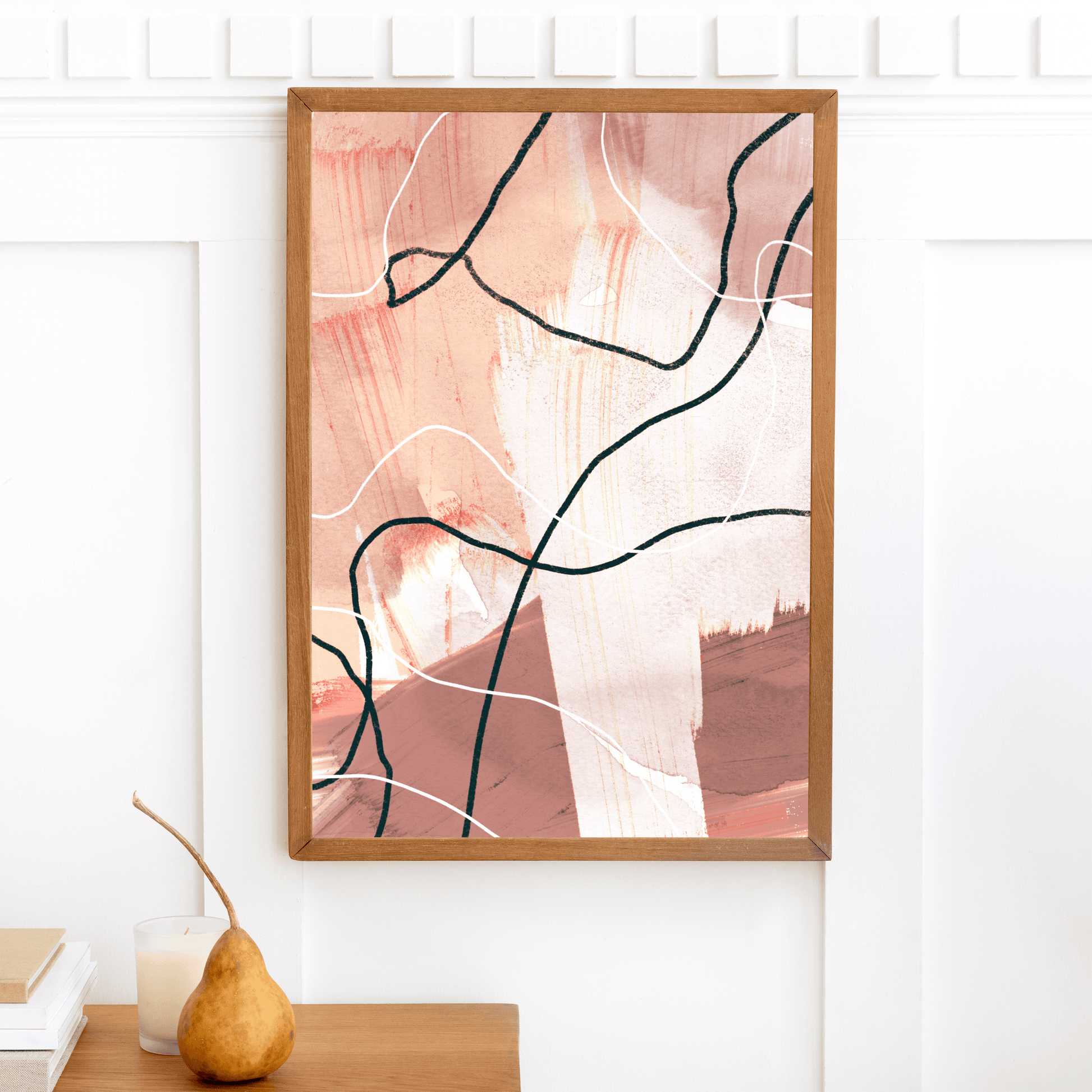 Nude Abstract Flow, Poster - THE WALL SNOB