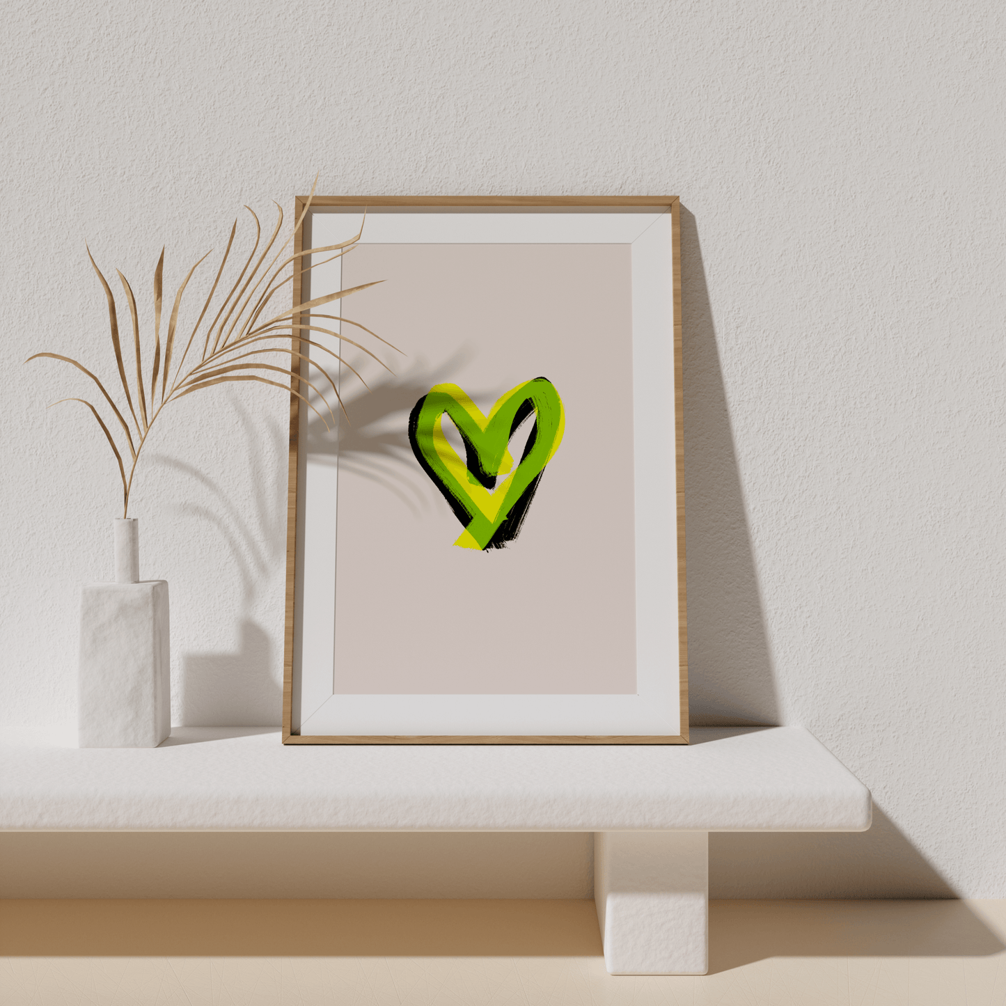 Painted Heart Bright, Poster - THE WALL SNOB