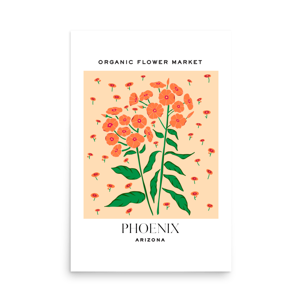 Phoenix Flower Market Print - THE WALL SNOB