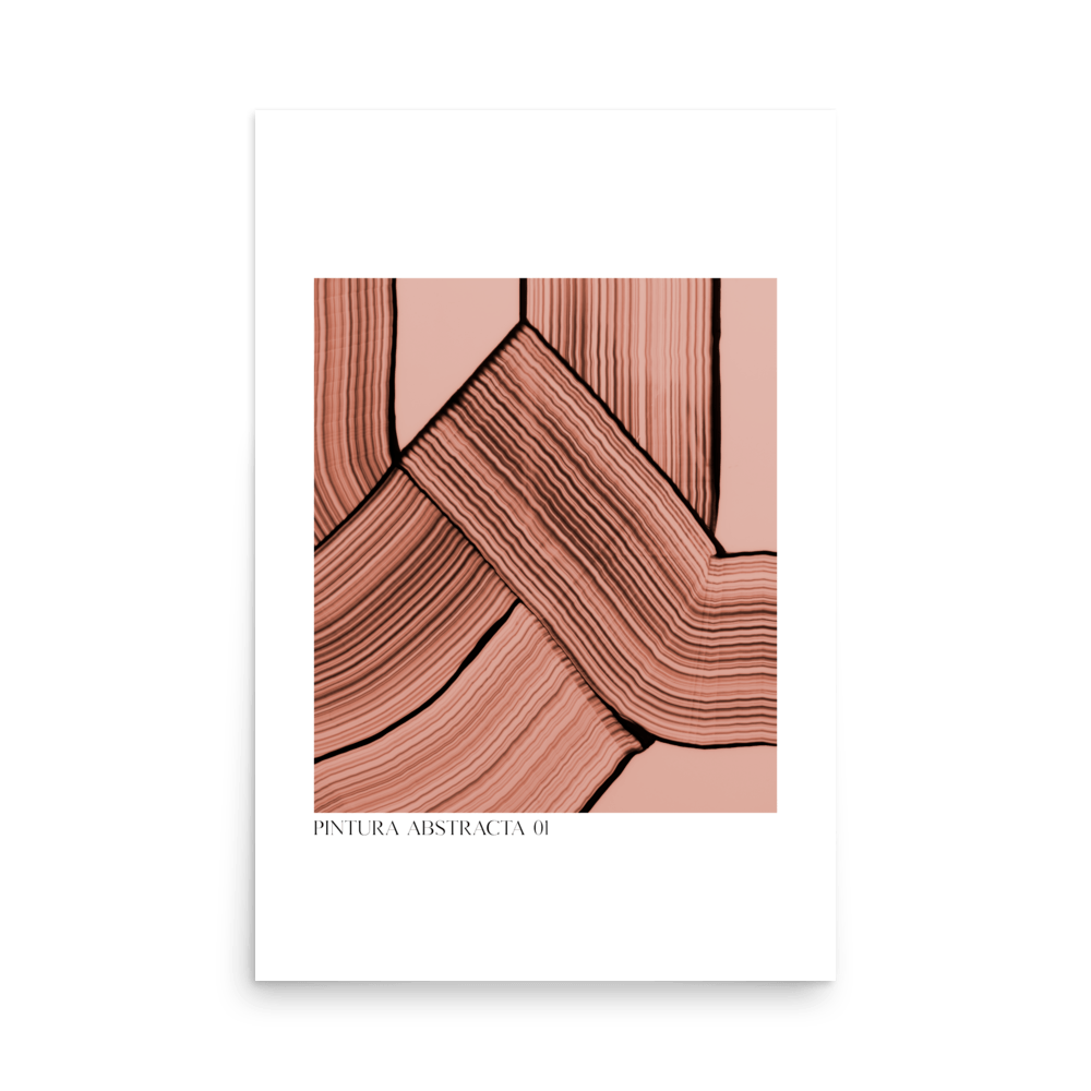 Pintura Abstracta - Sienna Print - THE WALL SNOB