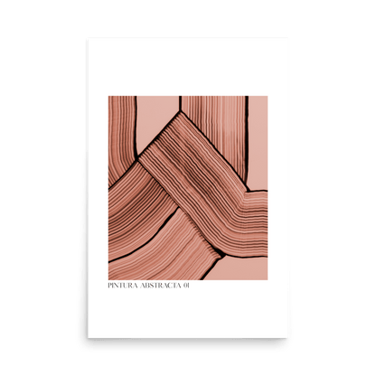 Pintura Abstracta - Sienna Print - THE WALL SNOB