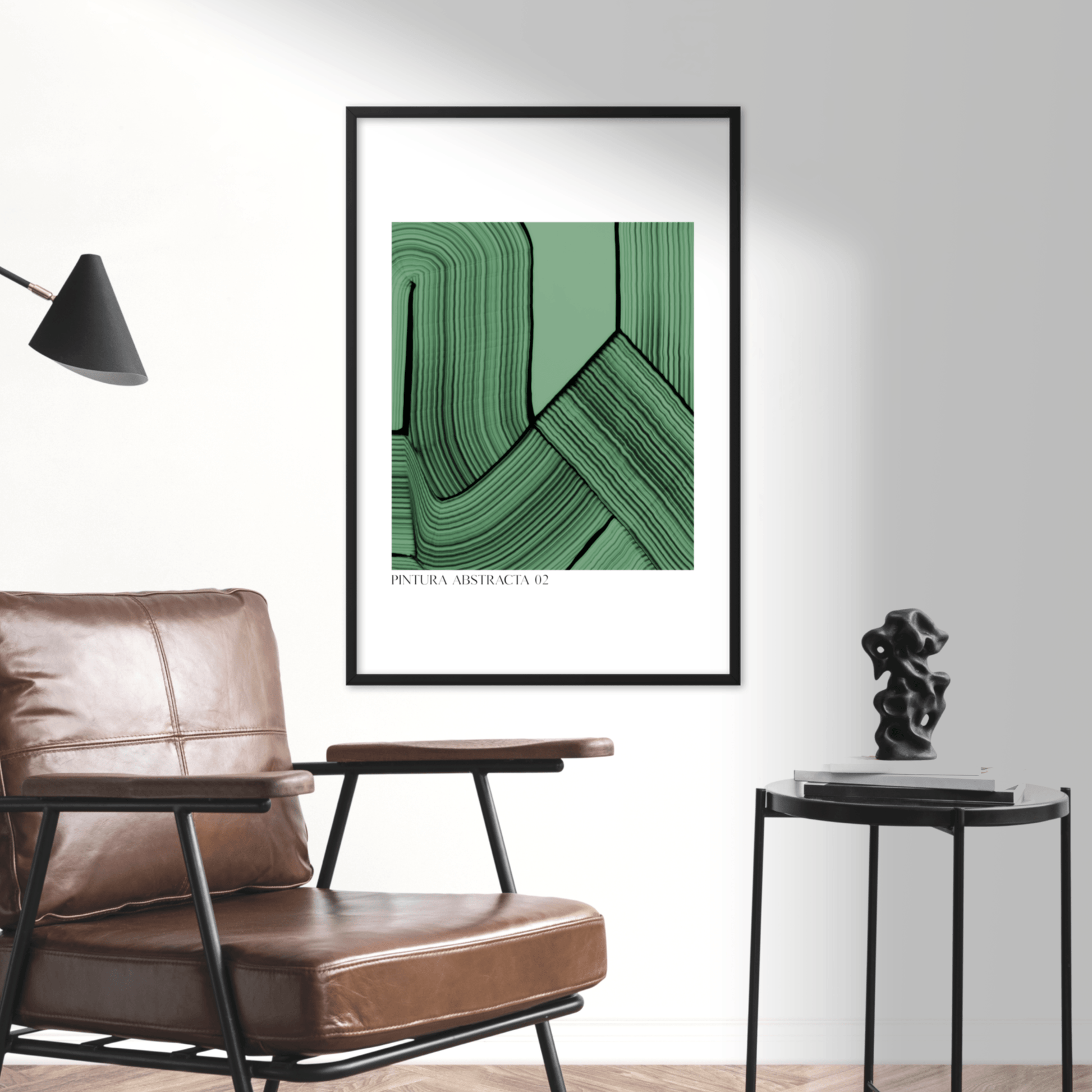 Pintura Abstracta - Verde, Poster - THE WALL SNOB