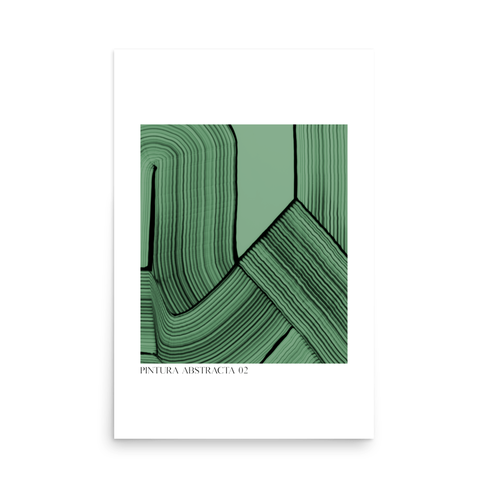 Pintura Abstracta - Verde Print - THE WALL SNOB