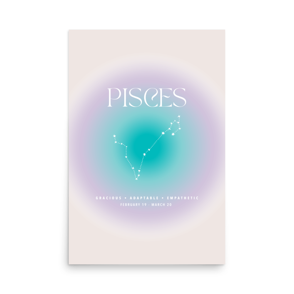 Pisces Aura Print - THE WALL SNOB