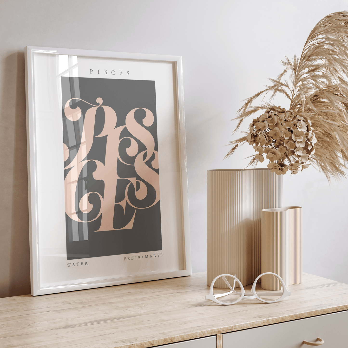 Pisces Flourish, Poster - THE WALL SNOB