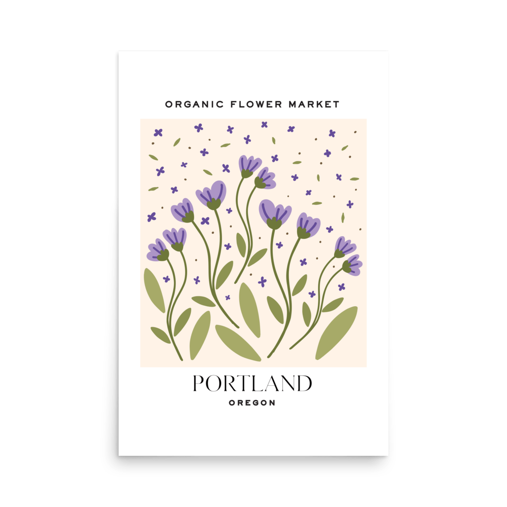 Portland Flower Market Print - THE WALL SNOB