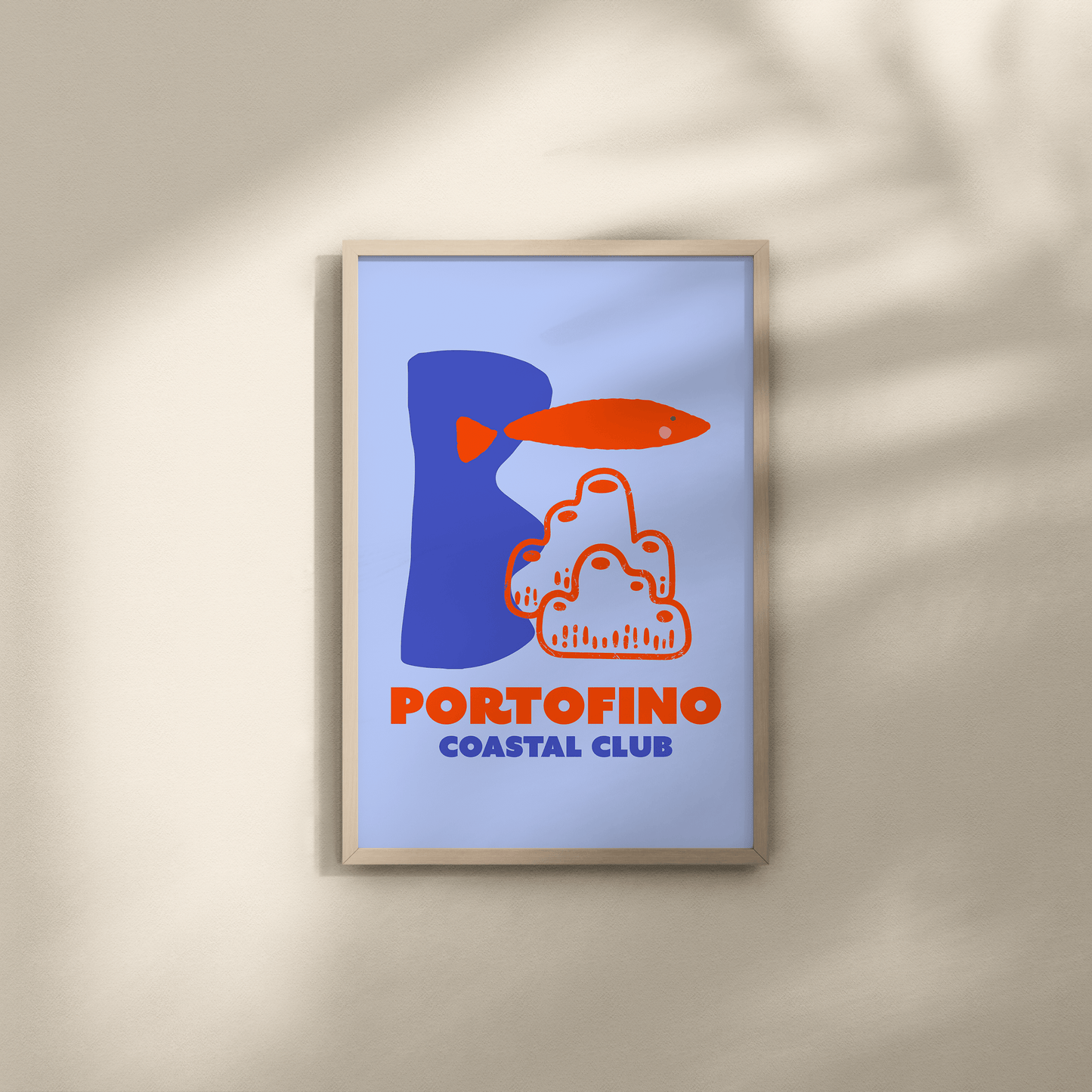 Portofino Coastal Club Print - THE WALL SNOB