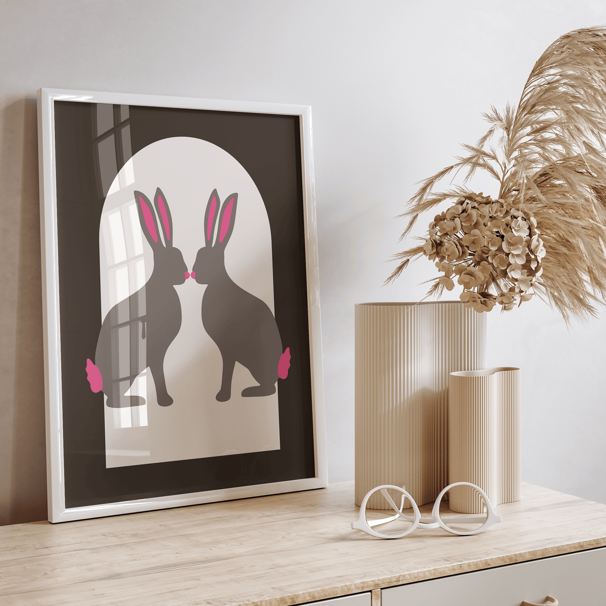 Rabbit Arch Charcoal, Poster - THE WALL SNOB