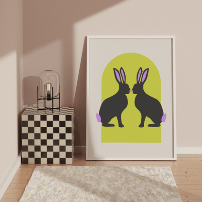 Rabbit Arch Chartreuse, Poster - THE WALL SNOB