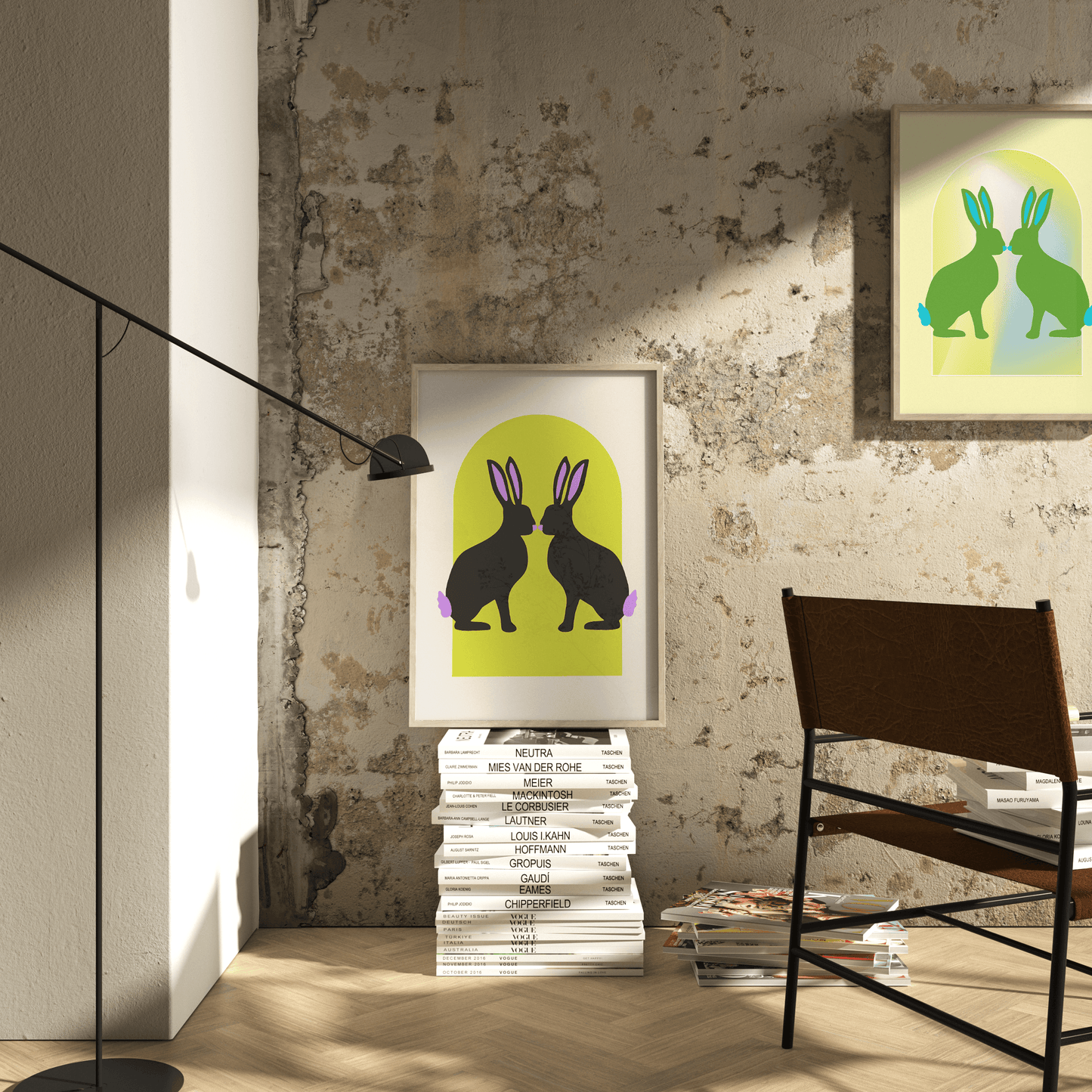 Rabbit Arch Chartreuse, Poster - THE WALL SNOB