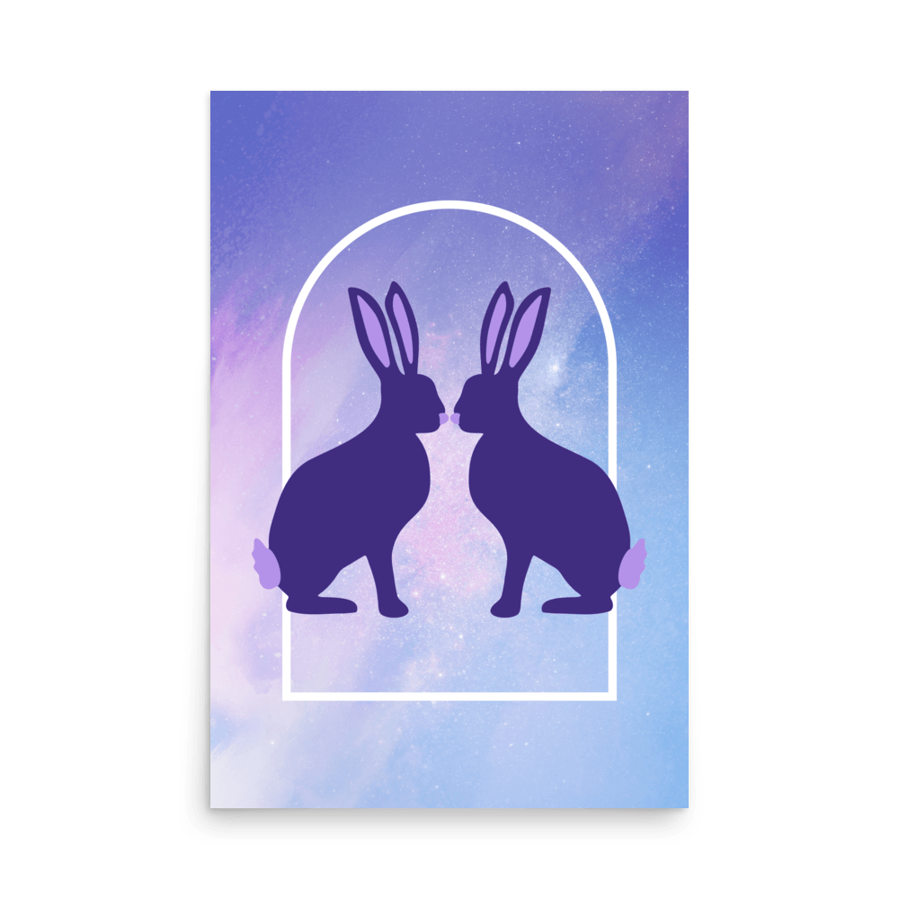 Rabbit Arch Galactic Print - THE WALL SNOB