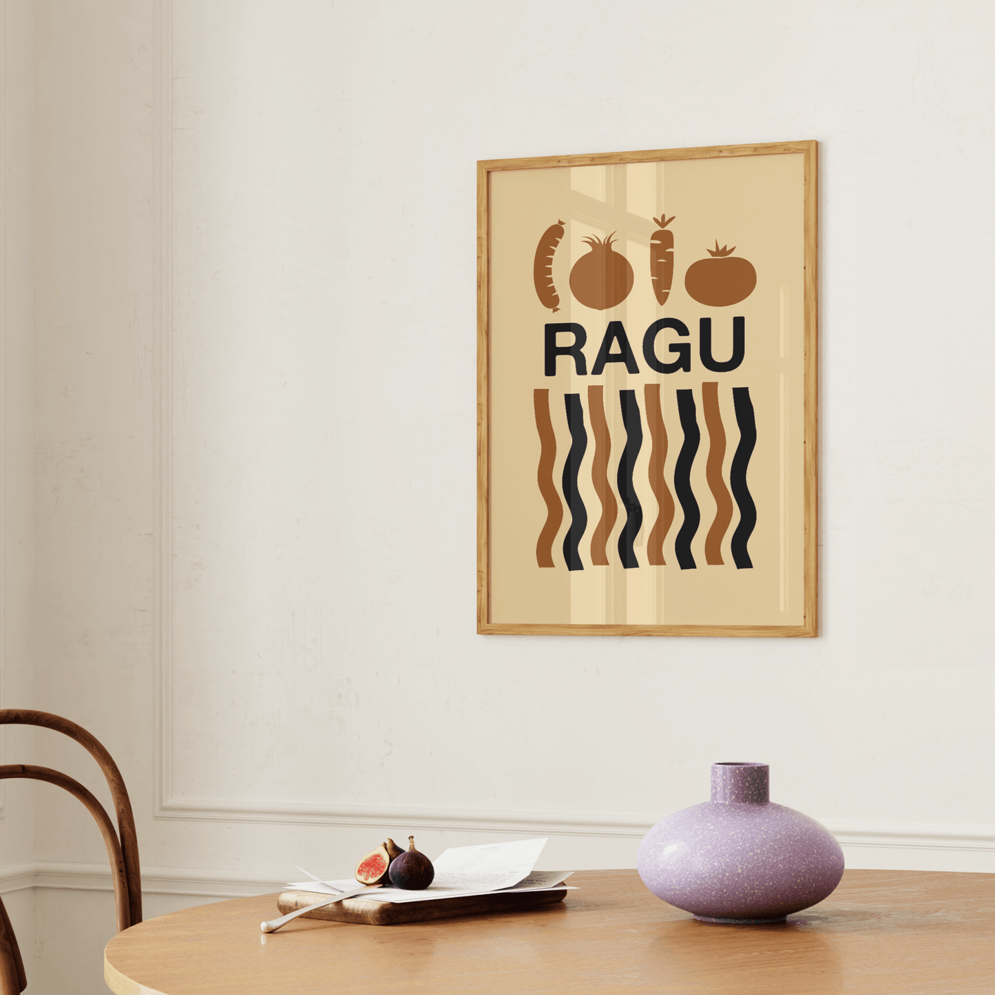 Ragu Minimal Pasta Print - THE WALL SNOB