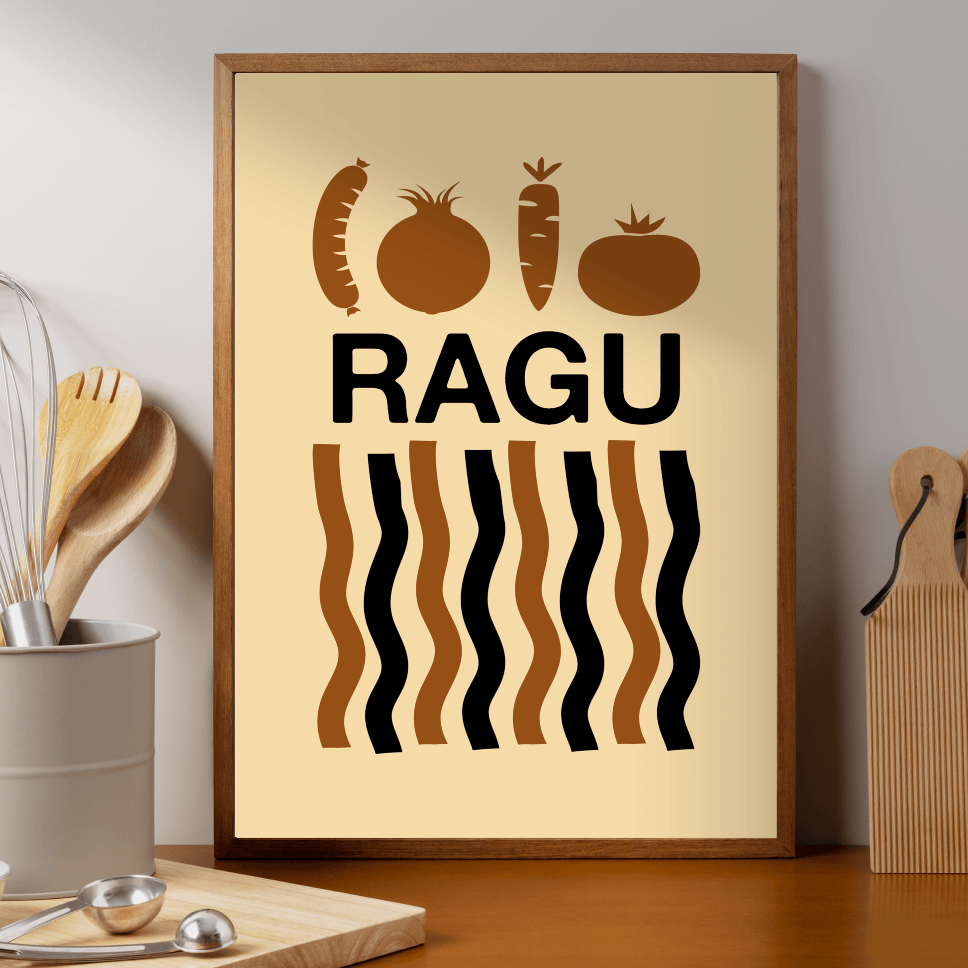 Ragu Minimale Pasta, Poster - THE WALL SNOB