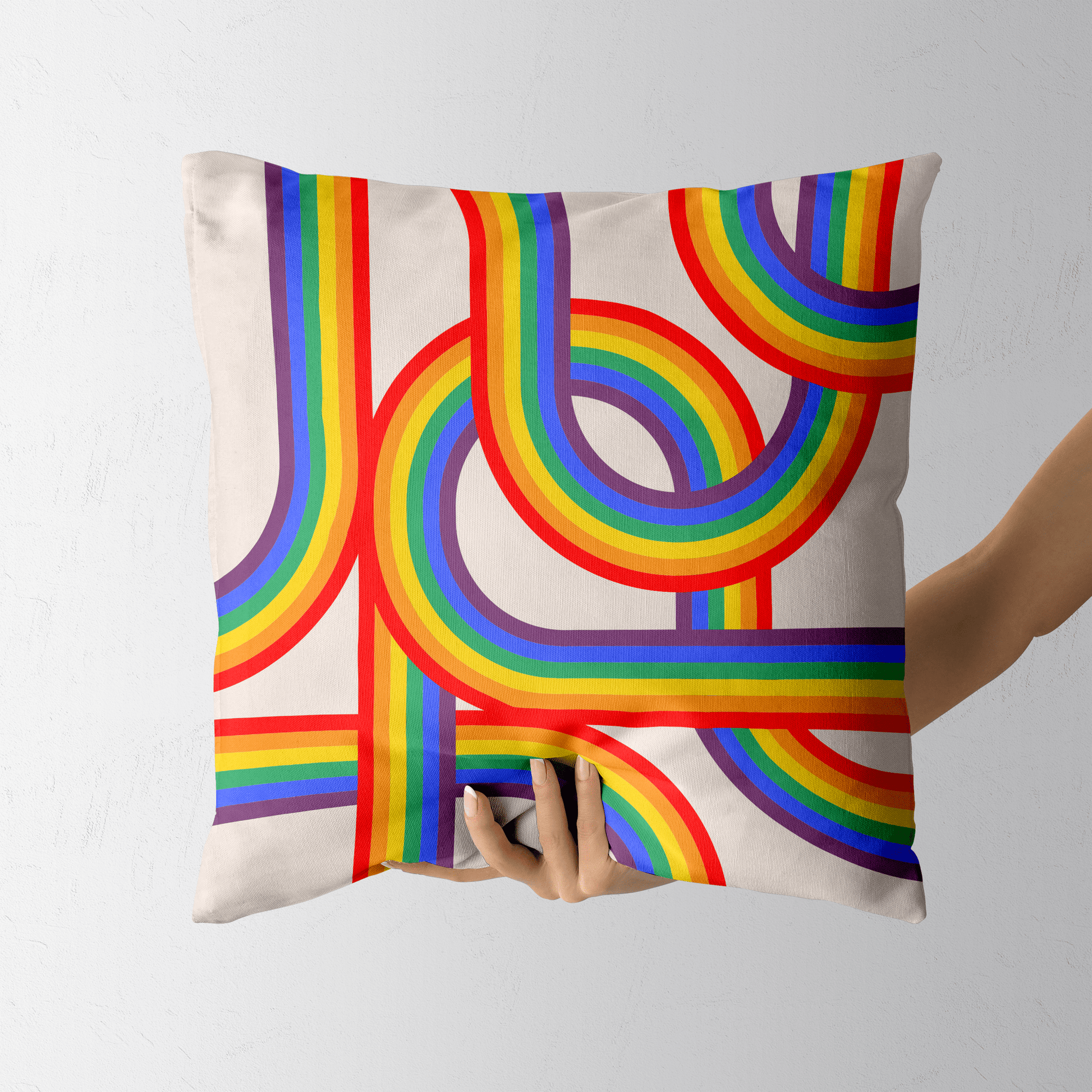 Rainbow Pride Stripes Pillowcase - THE WALL SNOB