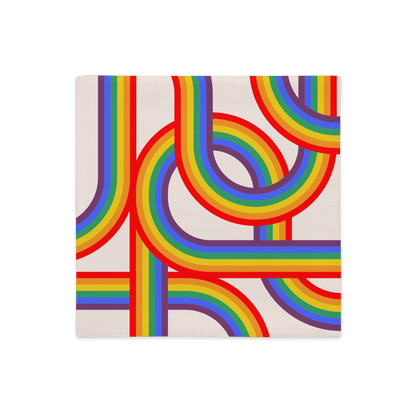 Rainbow Pride Stripes Pillowcase - THE WALL SNOB