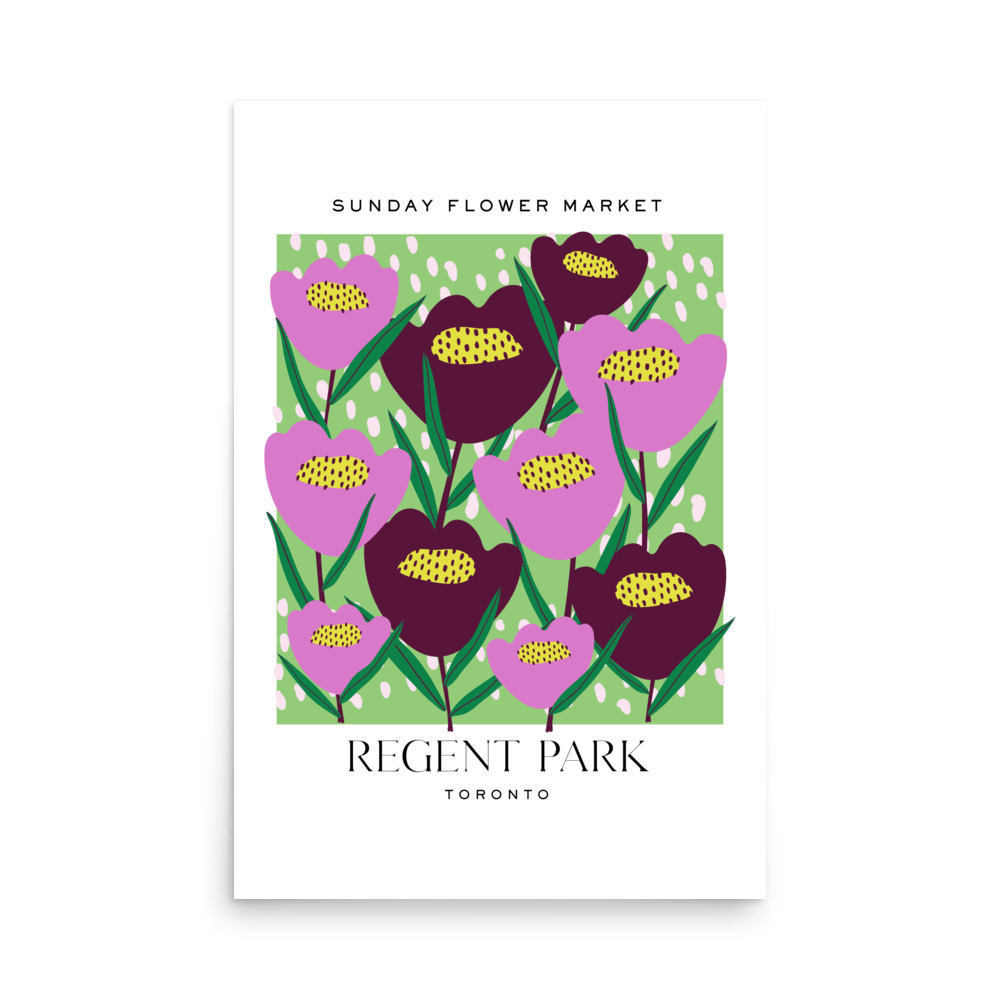 Regent Park Toronto Flower Market Print - THE WALL SNOB