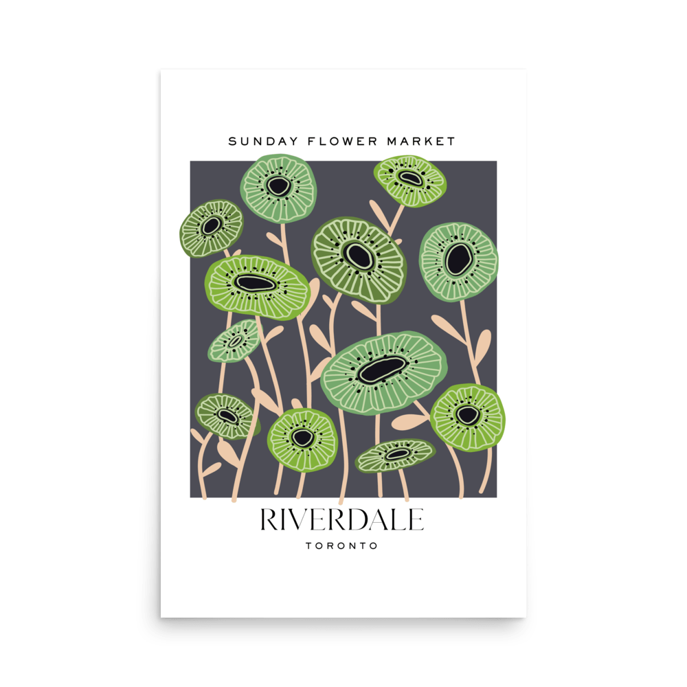 Riverdale Toronto Flower Market Print - THE WALL SNOB