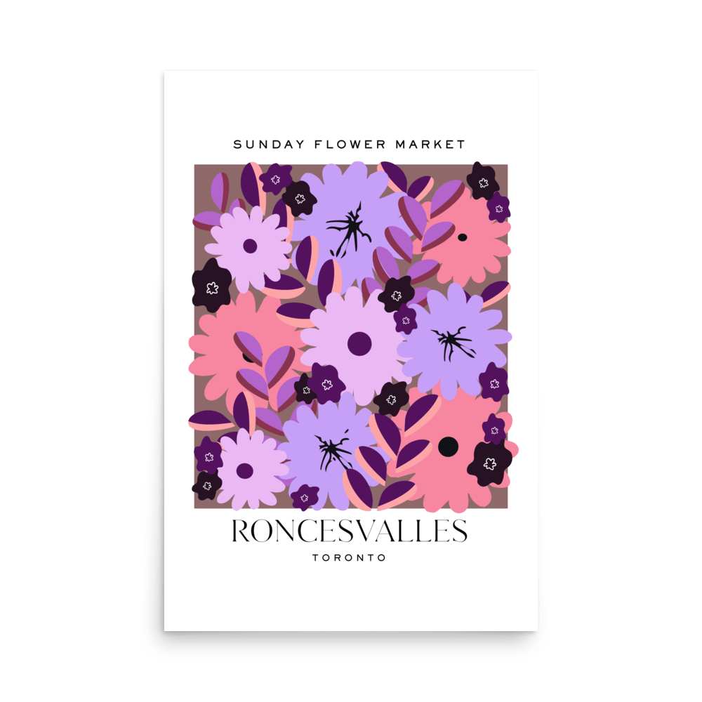Roncesvalles Toronto Flower Market Print - THE WALL SNOB