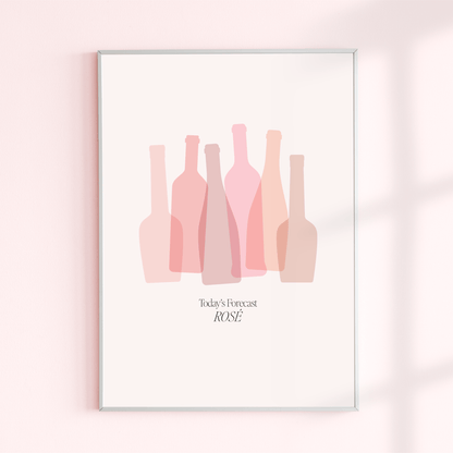 Rosé Forecast, Poster - THE WALL SNOB