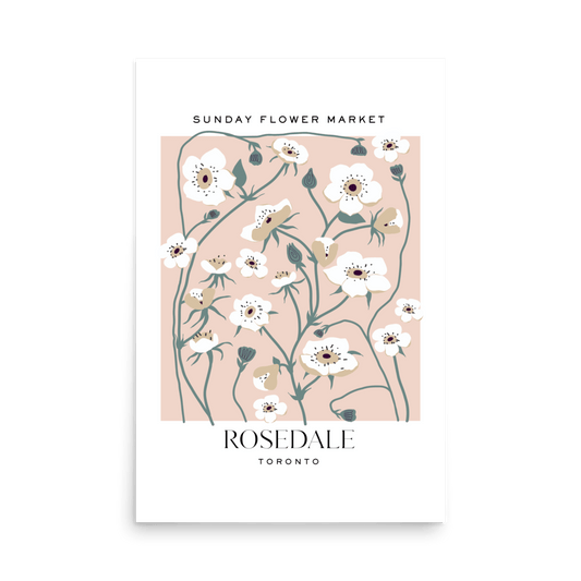 Rosedale Toronto Flower Market Print - THE WALL SNOB