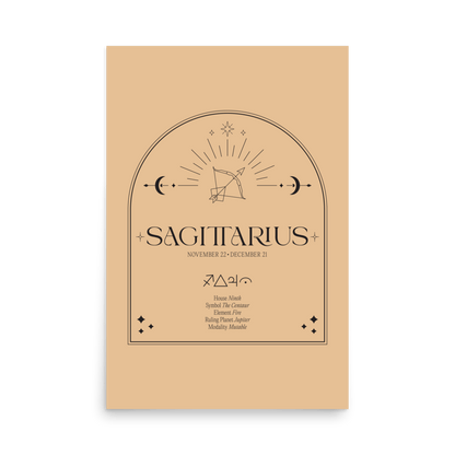 Sagittarius Element Print - THE WALL SNOB