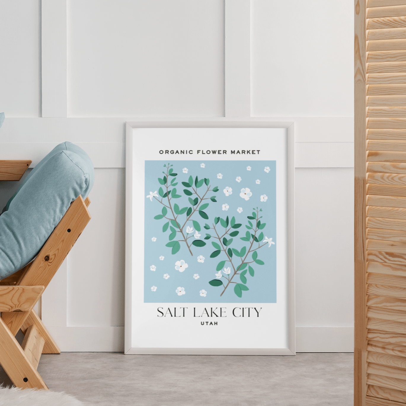 Salt Lake City Flower Market, Poster - THE WALL SNOB