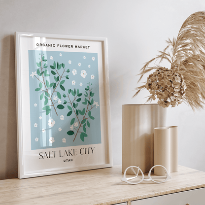 Salt Lake City Flower Market Print - THE WALL SNOB