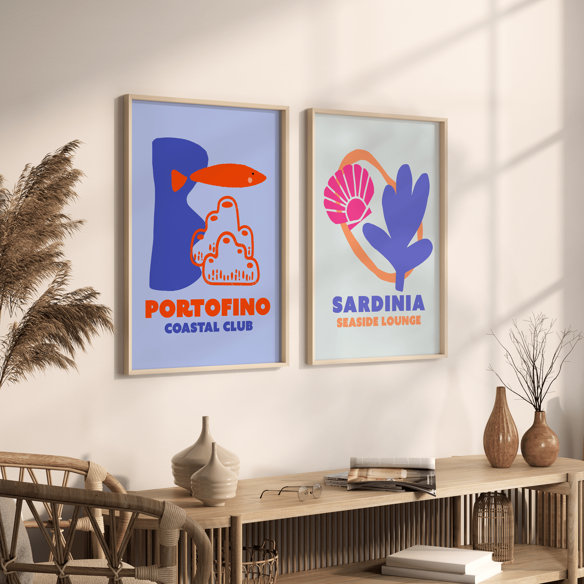 Sardinia Seaside Lounge Print - THE WALL SNOB