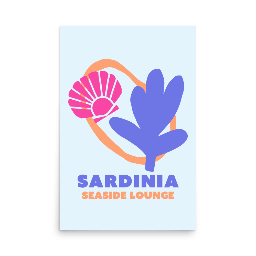 Sardinia Seaside Lounge Print - THE WALL SNOB