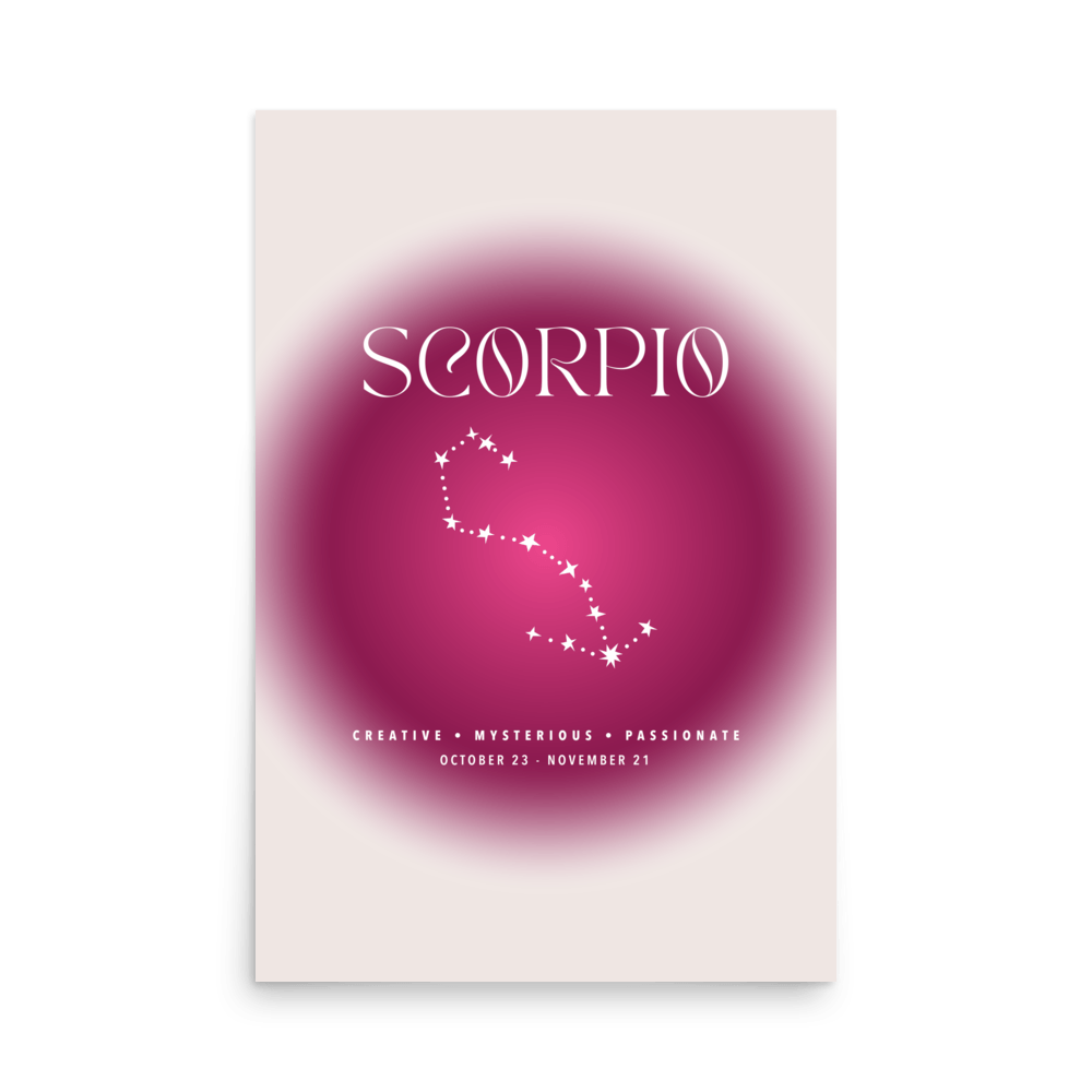 Scorpio Aura Print - THE WALL SNOB