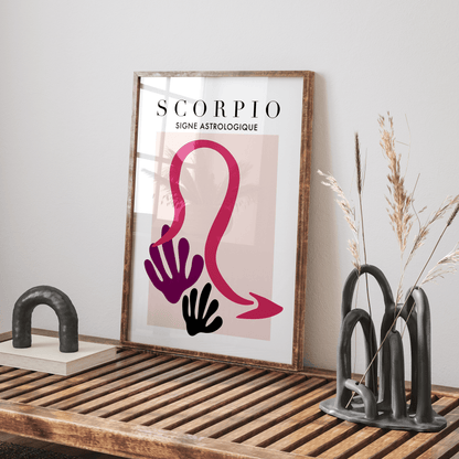 Scorpio Cutouts, Poster - THE WALL SNOB
