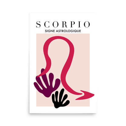 Scorpio Cutouts Print - THE WALL SNOB