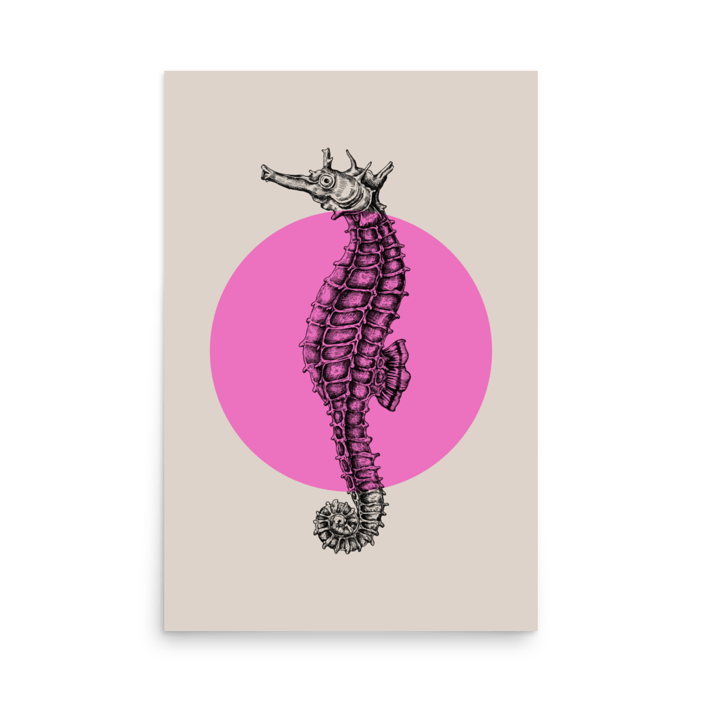 Seahorse Moon Print - THE WALL SNOB