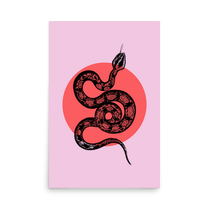 Serpent Moon Print - THE WALL SNOB