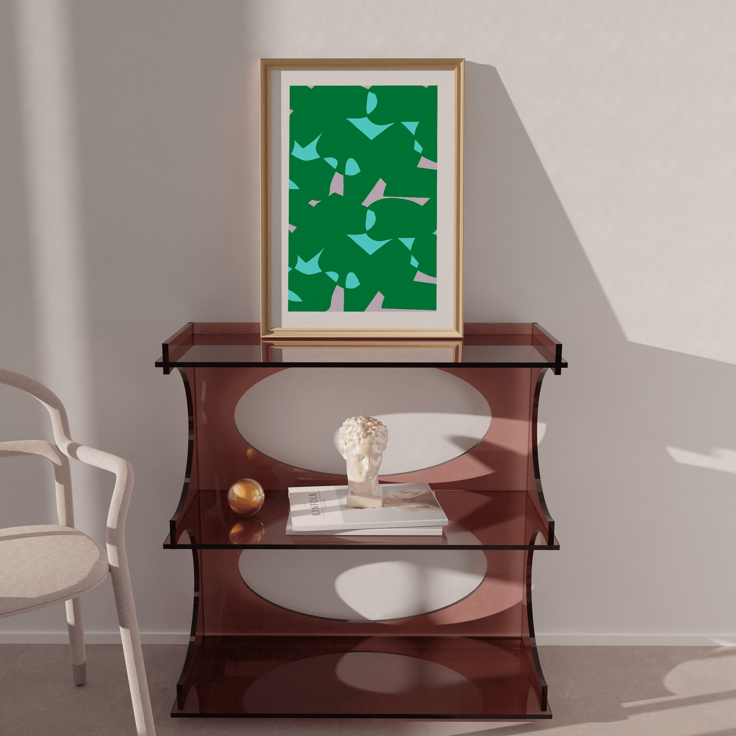 Shapeshifter in Green Print - THE WALL SNOB
