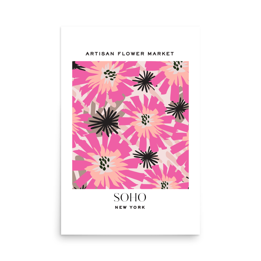 Soho New York Flower Market Print - THE WALL SNOB