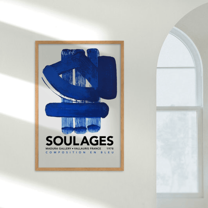 Soulages Exhibition Poster - THE WALL SNOB