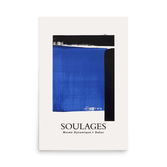 Soulages Sérigraphie Exhibition Print - THE WALL SNOB