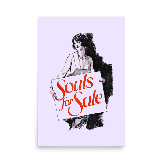 Souls For Sale Print - THE WALL SNOB