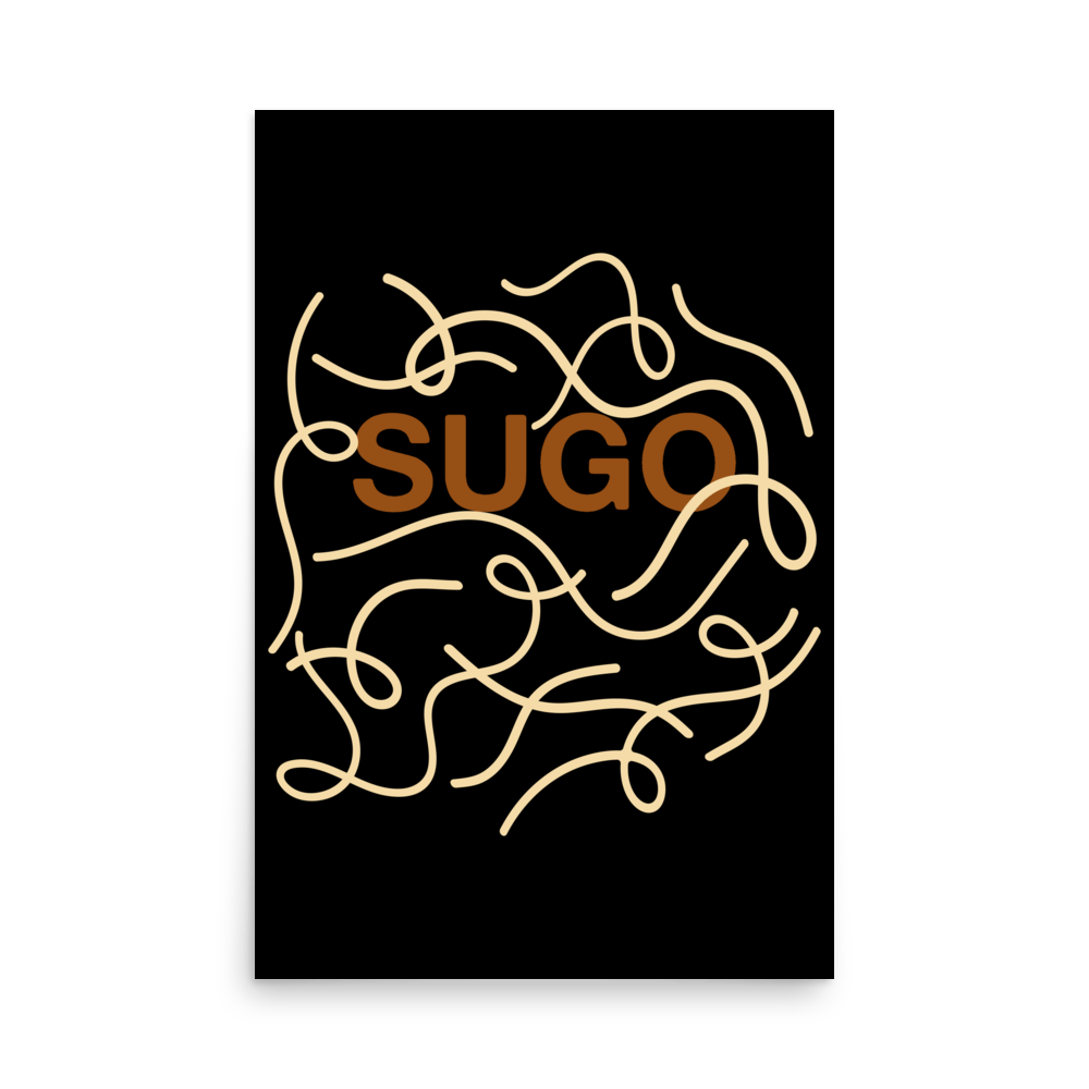 Sugo Minimal Pasta Print - THE WALL SNOB