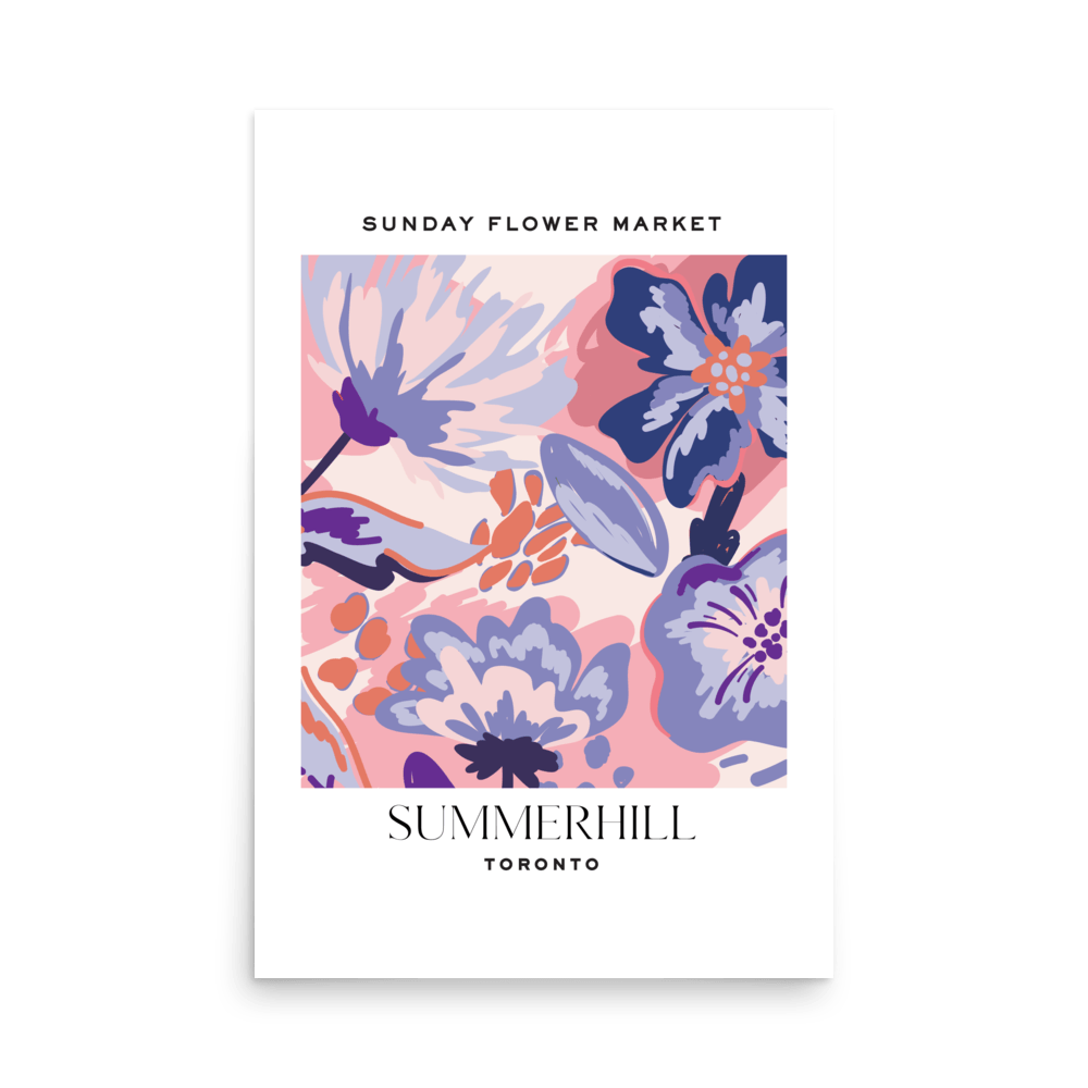Summerhill Toronto Flower Market Print - THE WALL SNOB