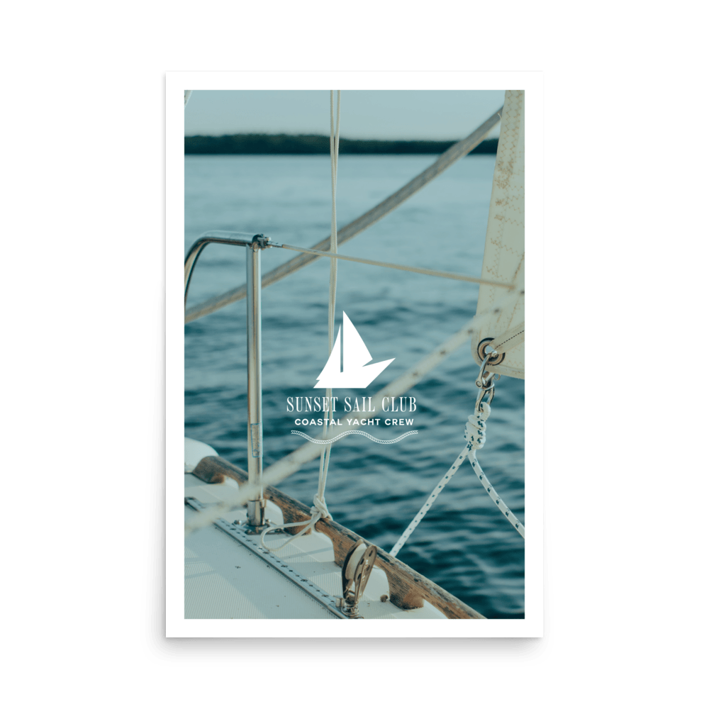 Sunset Sail Club Print - THE WALL SNOB