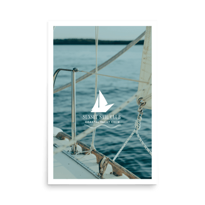 Sunset Sail Club Print - THE WALL SNOB