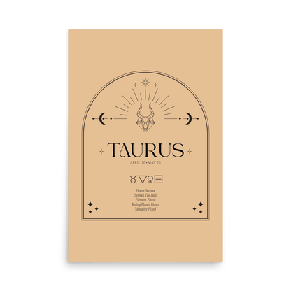Taurus Element Print - THE WALL SNOB